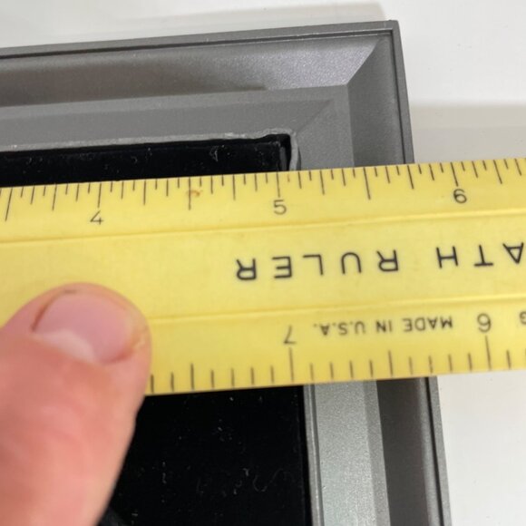 Silver Rose Border Square Picture Frame 5x5 Inches Metal Design With Beaded Edge - Picture 5 of 8